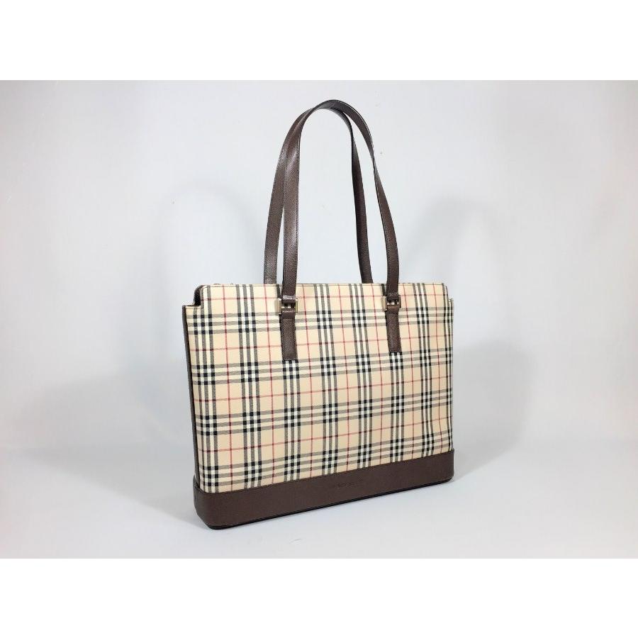 BURBERRY バーバリー トートバッグ ノバチェック×ブラウン BURBERRY バーバリー トートバッグ ノバチェック×ブラウン