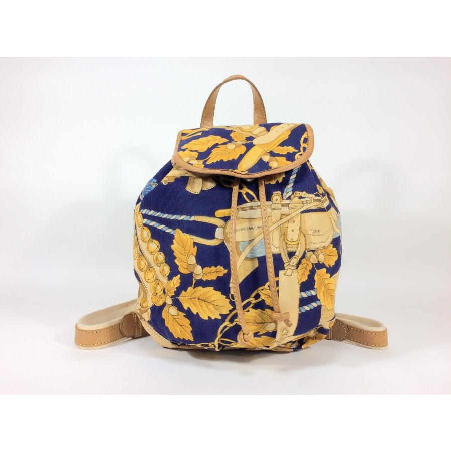 LOEWE ロエベ リュックサック ボタニカル キャンバス×レザー LOEWE ロエベ リュックサック ボタニカル キャンバス×レザー