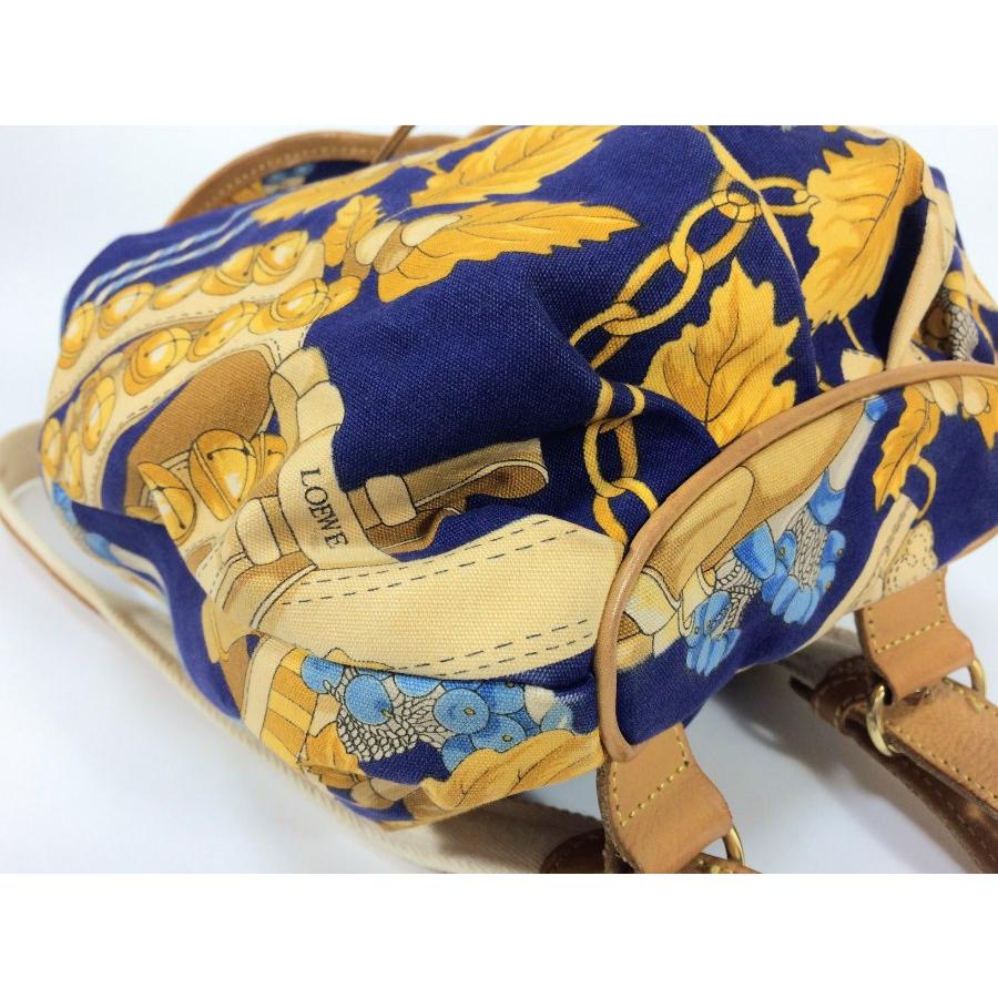 LOEWE ロエベ リュックサック ボタニカル キャンバス×レザー LOEWE ロエベ リュックサック ボタニカル キャンバス×レザー