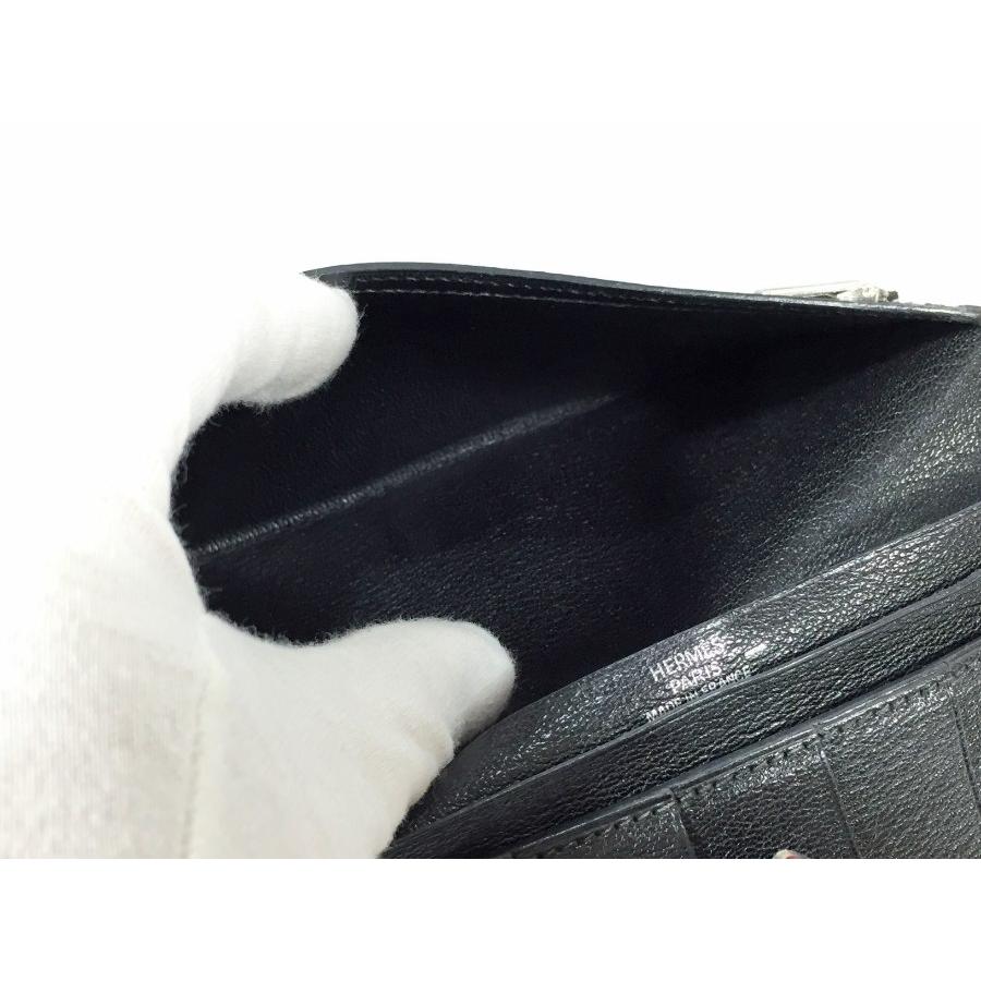 Bearn エルメス 長財布 ベアン クラシック リザード ブラック Bearn エルメス 長財布 ベアン クラシック リザード ブラック