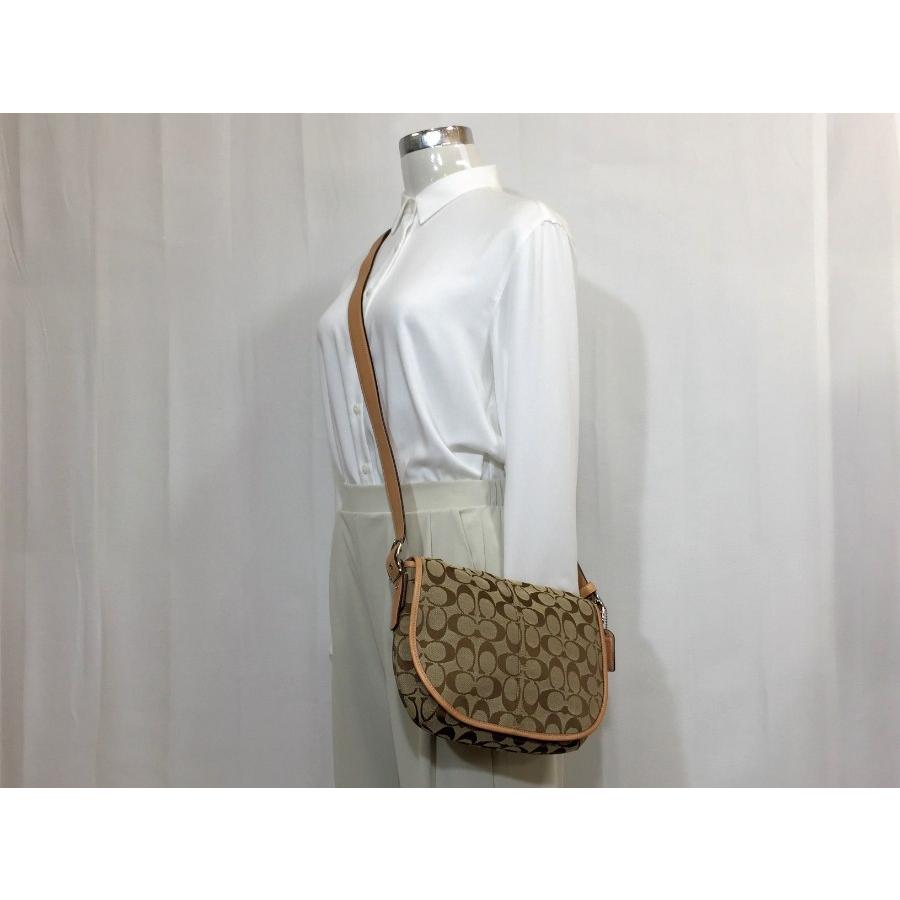 COACH コーチ シグネチャー ショルダーバッグ キャンバス