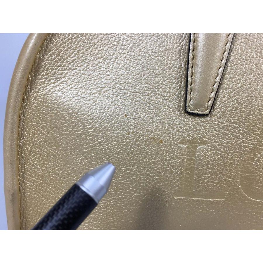LOEWE ロエベ ハンドバッグ レザー ゴールド ショルダーバッグ LOEWE ロエベ ハンドバッグ レザー ゴールド ショルダーバッグ