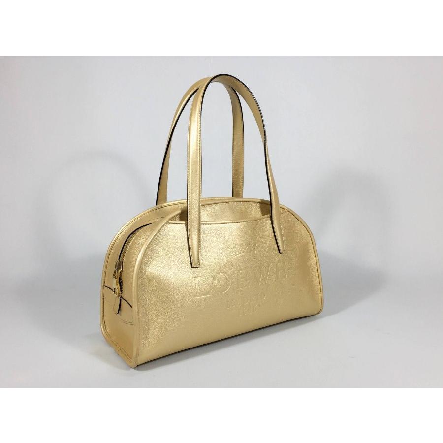 LOEWE ロエベ ハンドバッグ レザー ゴールド ショルダーバッグ LOEWE ロエベ ハンドバッグ レザー ゴールド ショルダーバッグ