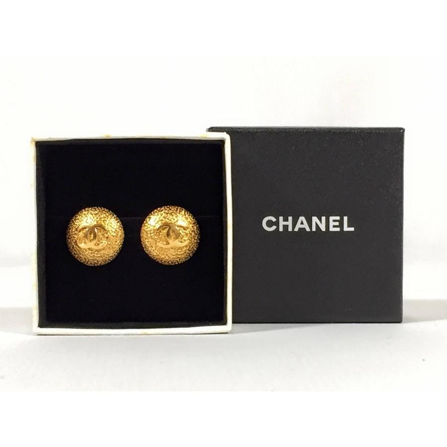 CHANEL シャネル イヤリング ココマーク ゴールドカラー コメ CHANEL シャネル イヤリング ココマーク ゴールドカラー コメ
