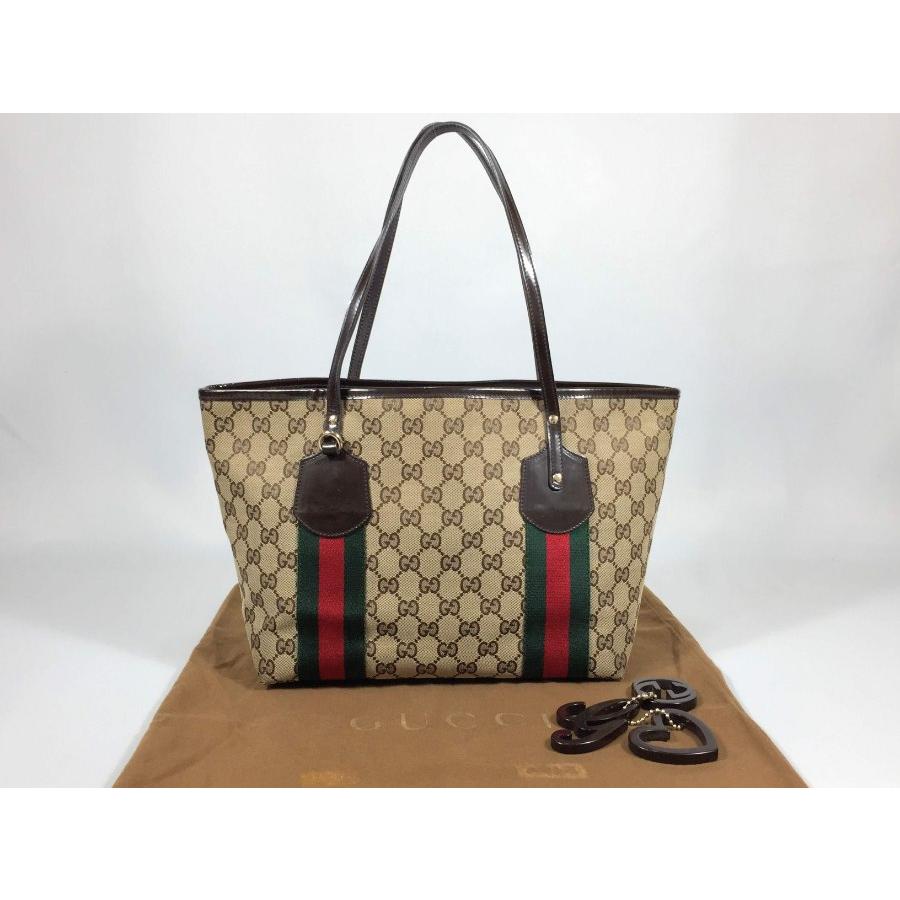 GG グッチ ハンドバッグ GGキャンバス シェリー トートバッグ 