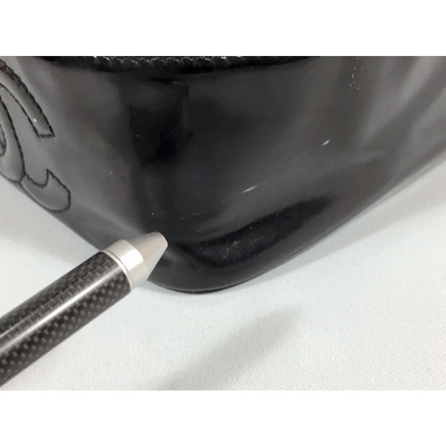 CHANEL シャネル バニティバッグ 化粧ポーチ エナメル 黒 CHANEL シャネル バニティバッグ 化粧ポーチ エナメル 黒