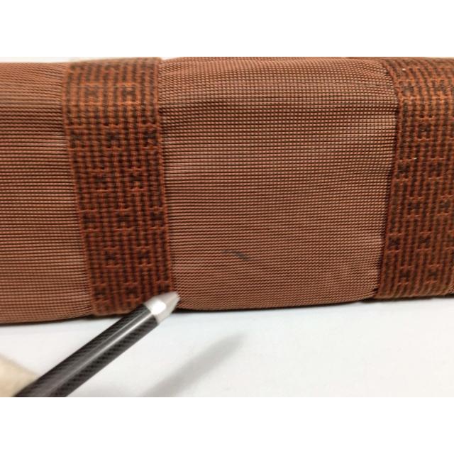 エールライン エルメス トートバッグ MM キャンバス ブラウン 茶 エールライン エルメス トートバッグ MM キャンバス ブラウン 茶