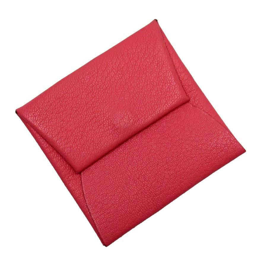 エルメス HERMES コインケース バスティア シェーブル ローズアザレ