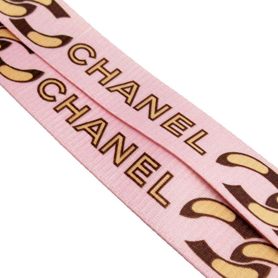 シャネル Chanel ネックストラップ ナイロンキャンバスx金属素材 ピンク系xゴールド 美品 f ブランドバリュー 通販 Yahoo ショッピング