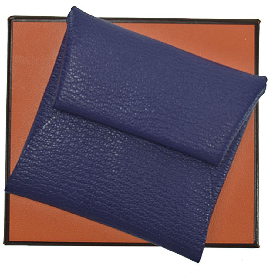 【匿名配送】エルメス HERMES シェブルミゾル バスティア ケース HERMES（エルメス） コインケース バスティア シェブルミゾル ブルー