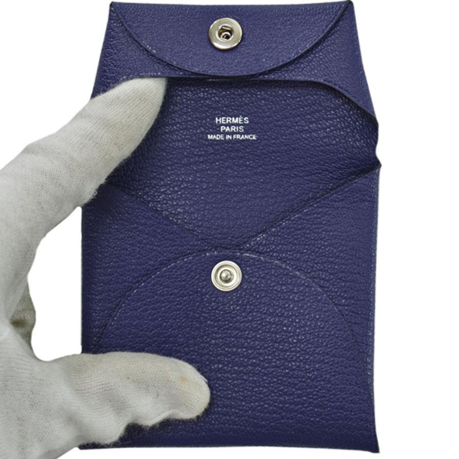 HERMES（エルメス） コインケース バスティア シェブルミゾル ブルー