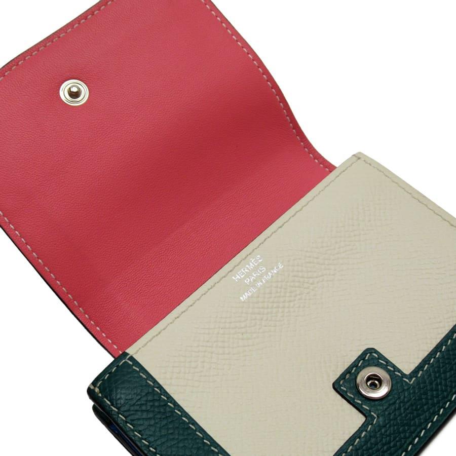 値下げしました！エルメス カマイユ ローズアザレ マラカイト 財布 HERMES（エルメス） コインケース カードケース カマイユ ミニ ヴォー