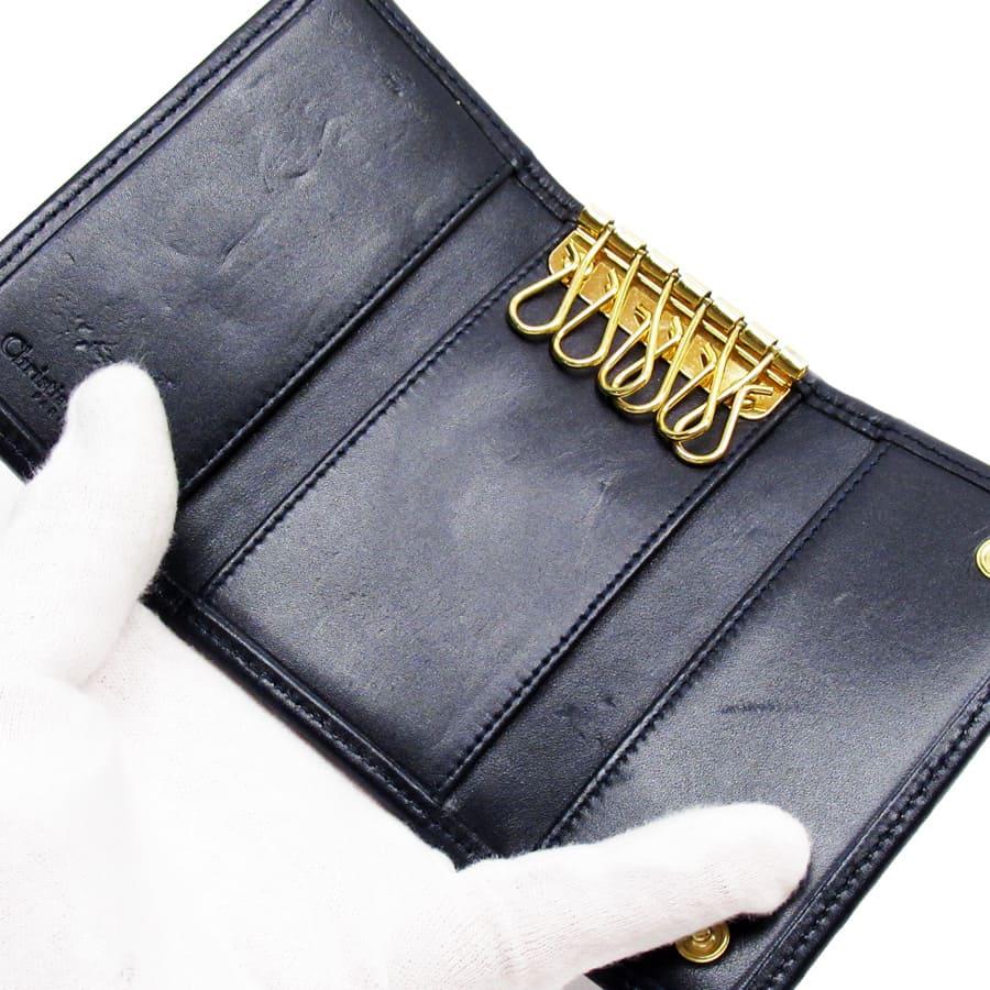 即日発送 Christian Dior 6連キーケース キャンバス　トロッター Christian Dior クリスチャンディオール 6連キーケース
