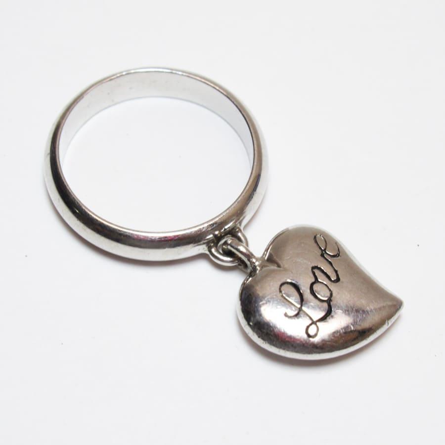 イヴサンローラン　リング　ハート　シルバー　925　指輪　YSL　ロゴ Yves Saint Laurent サンローラン SAINT LAURENT 指輪 リング