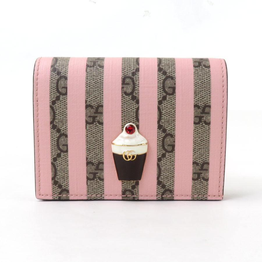 グッチ GUCCI 二つ折り財布 アイスクリーム GGスプリーム GGスプリームキャンバス ピンク×ブラウン :54937f:ブランドバリュー - 通販 - Yahoo!ショッピング グッチ GUCCI 二つ折り財布 アイスクリーム GGスプリーム GGスプリームキャンバス ピンク×ブラウン :54937f:ブランドバリュー - 通販 - Yahoo!ショッピング
