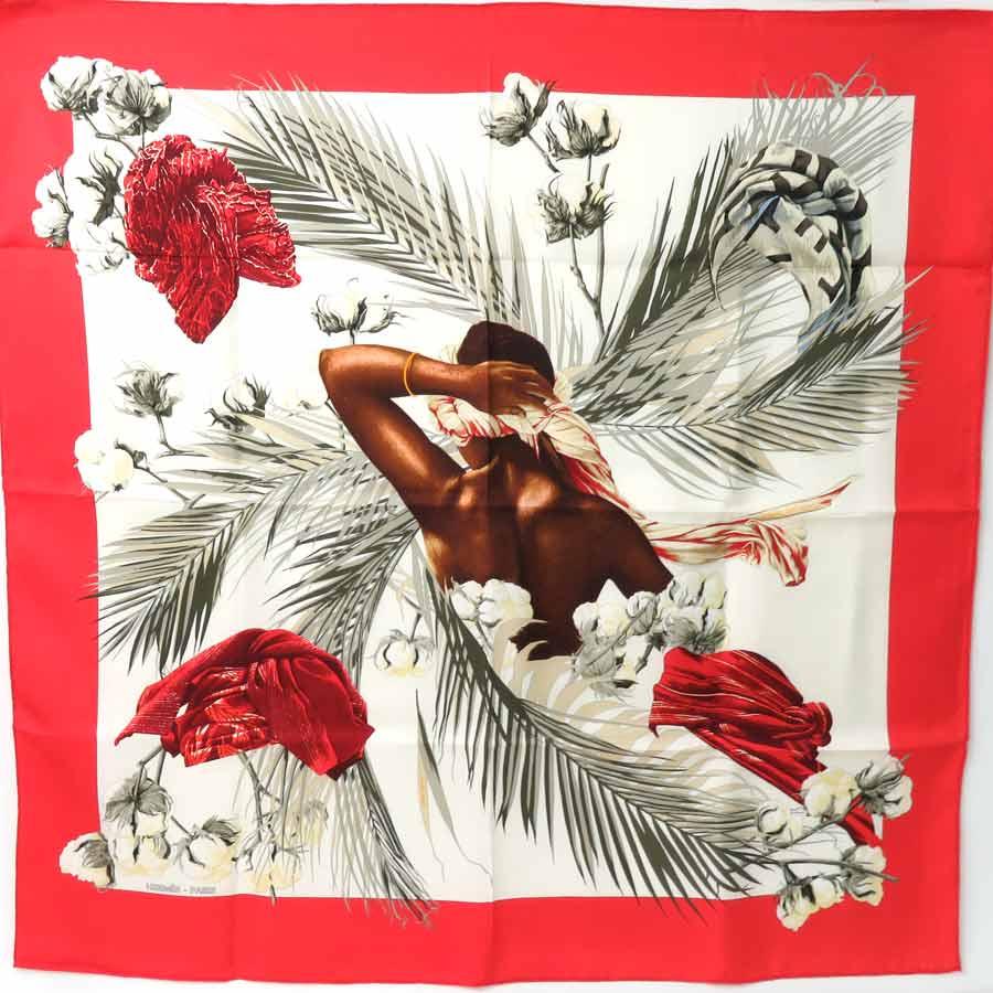 エルメス　スカーフ90cm 「王妃のターバン」柄 HERMES エルメス スカーフ カレ90 TURBANS DES REINES 王妃の