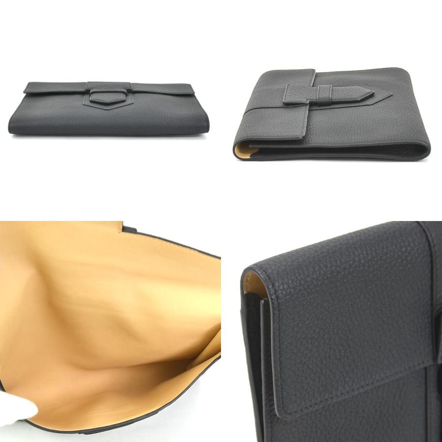 DELVAUX デルヴォー クラッチバッグ Presse A5 Pouch レザー ブラック
