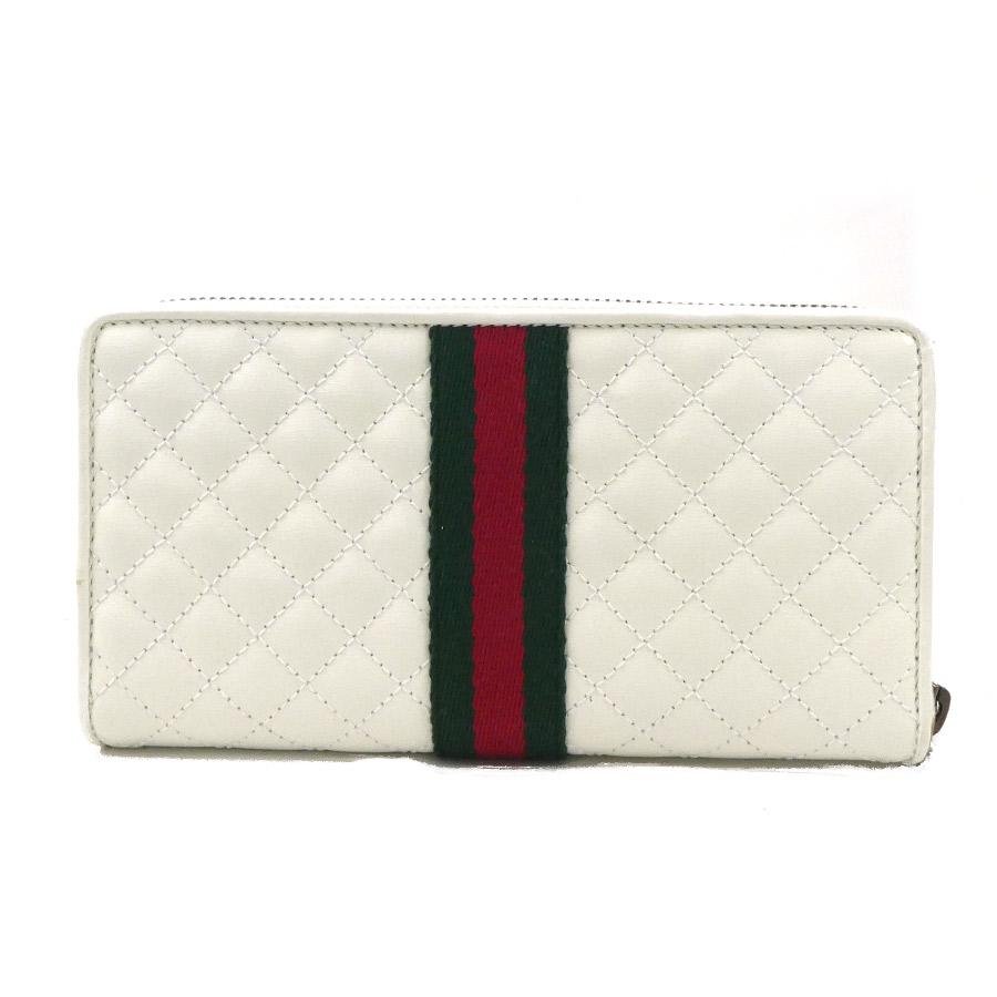 グッチ GUCCI ラウンドファスナー長財布 シェリーライン ダブルG