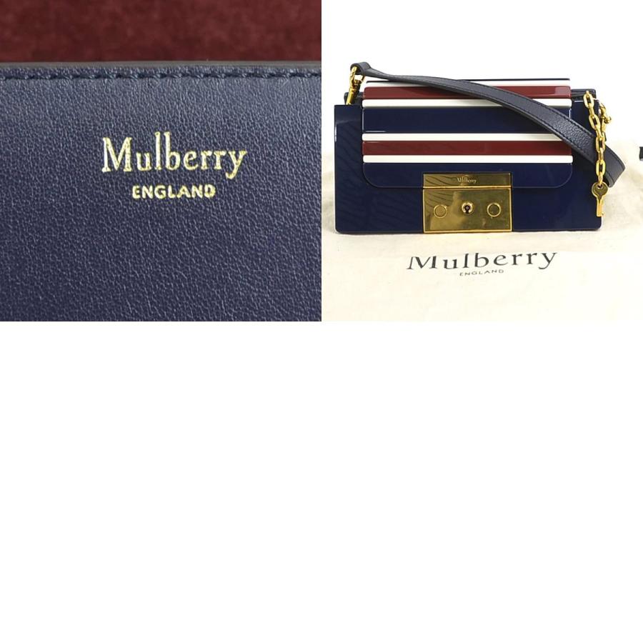 Mulberry マルベリー ショルダーバッグ プラスチック/レザー ネイビー