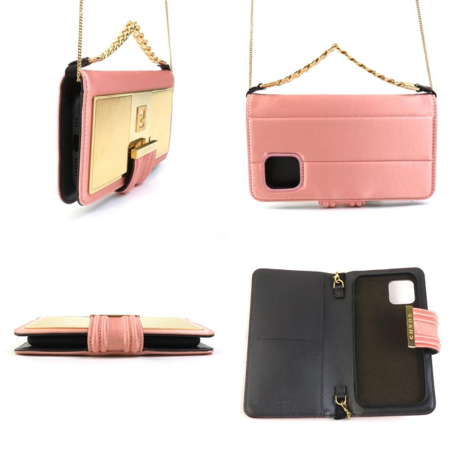 FENDI（フェンディ） iPhone11 Proケース サテン/メタル ピンク