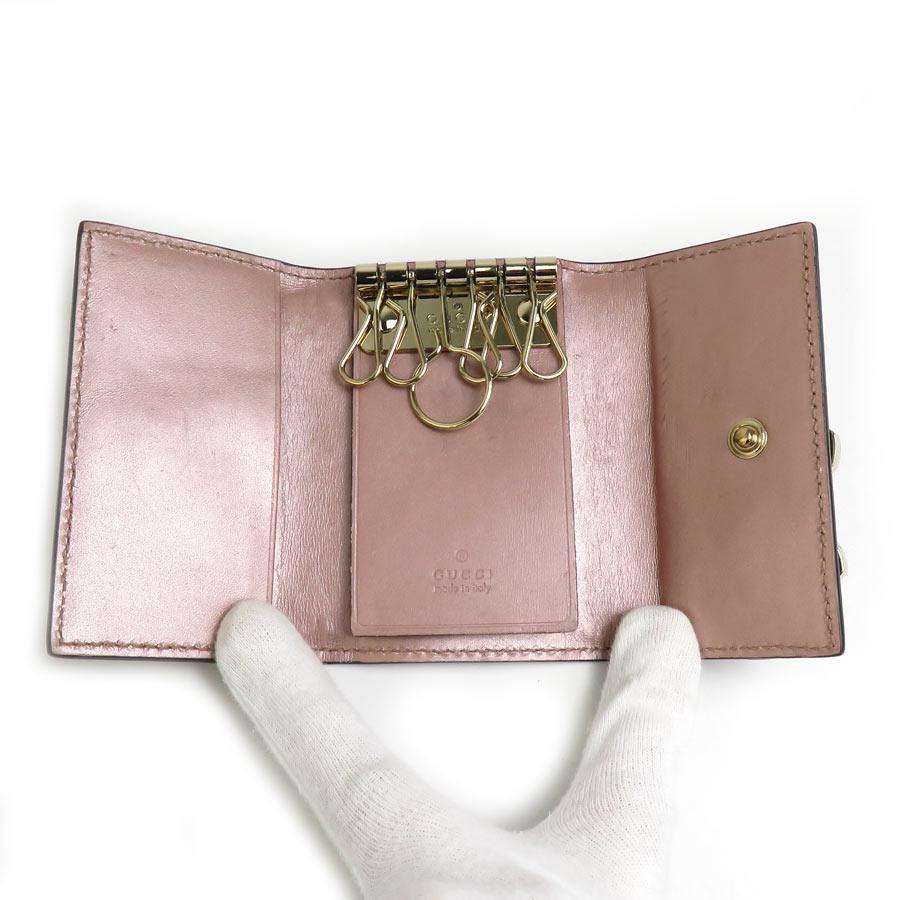 GUCCI（グッチ） キーケース マイクログッチシマ パテントレザー