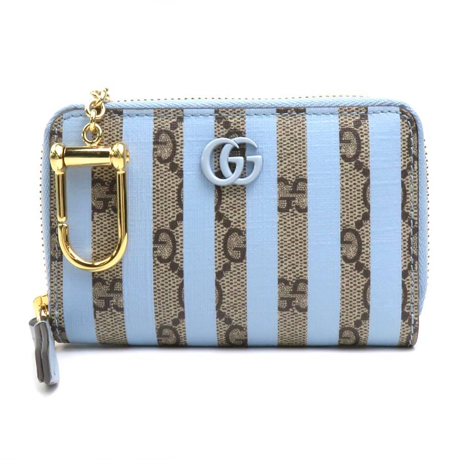 GUCCI（グッチ） コインケース GGスプリームキャンバス ブルー 