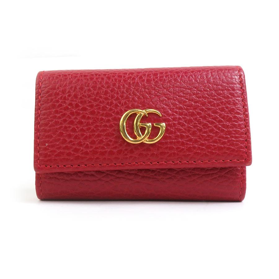 GUCCI レザーキーケース レッド GUCCI（グッチ） キーケース レザー レッド : ブランドバリュー - 通販