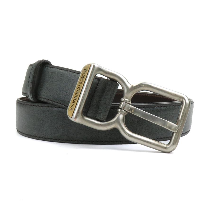 ドルチェアンドガッバーナ DOLCE&GABBANA ベルト レザー グレー メンズ 送料無料【中古】 55934k ドルチェアンドガッバーナ DOLCE&GABBANA ベルト レザー グレー