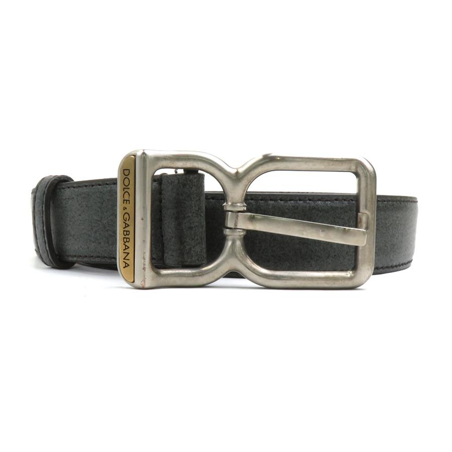 ドルチェアンドガッバーナ DOLCE&GABBANA ベルト レザー グレー 