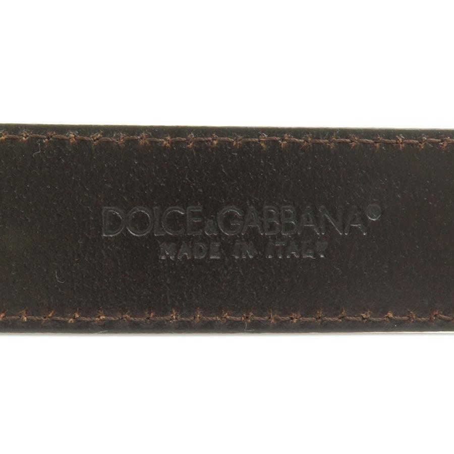 ドルチェアンドガッバーナ DOLCE&GABBANA ベルト レザー グレー
