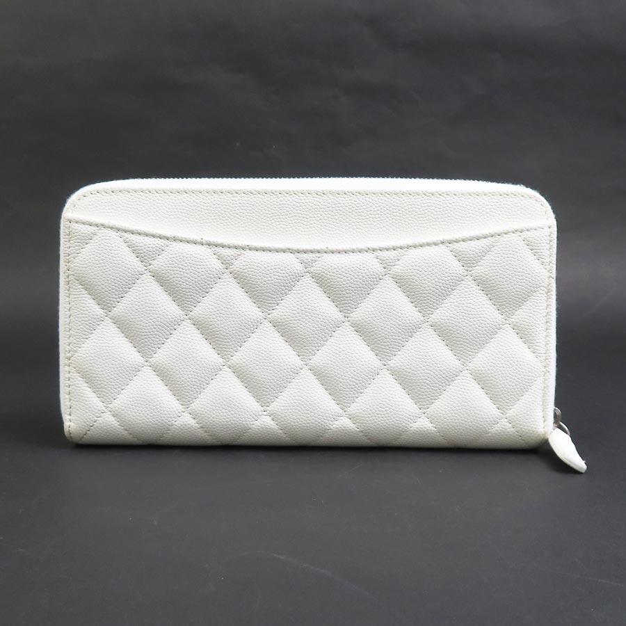 CHANEL シャネル ラウンドファスナー長財布 キャビアスキン CHANEL シャネル ラウンドファスナー長財布 キャビアスキン