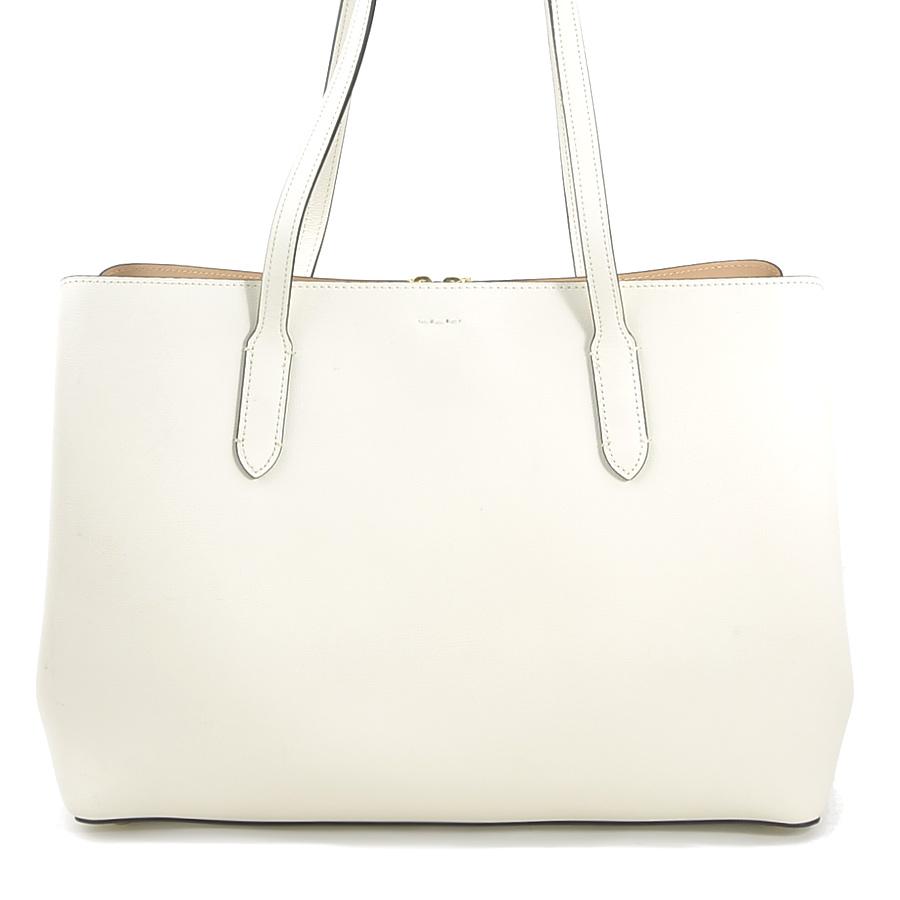 COACH アイボリーハンドバッグ COACH（コーチ） ショルダーバッグ レザー アイボリー : ブランド