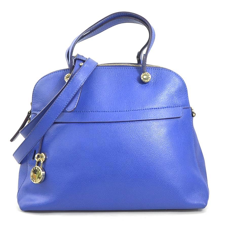 FURLA（フルラ） ハンドバッグ ショルダーバッグ レザー ブルー 