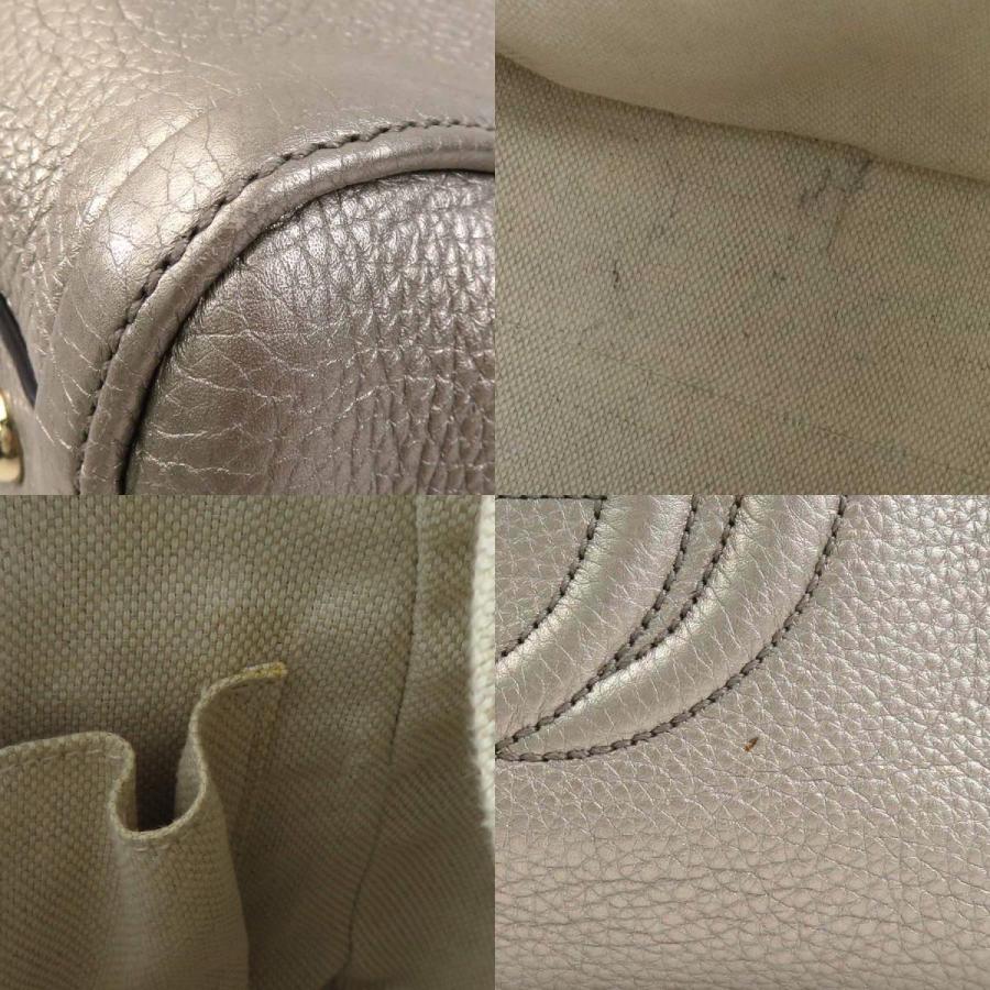 GUCCI（グッチ） ハンドバッグ ショルダーバッグ レザー メタリック