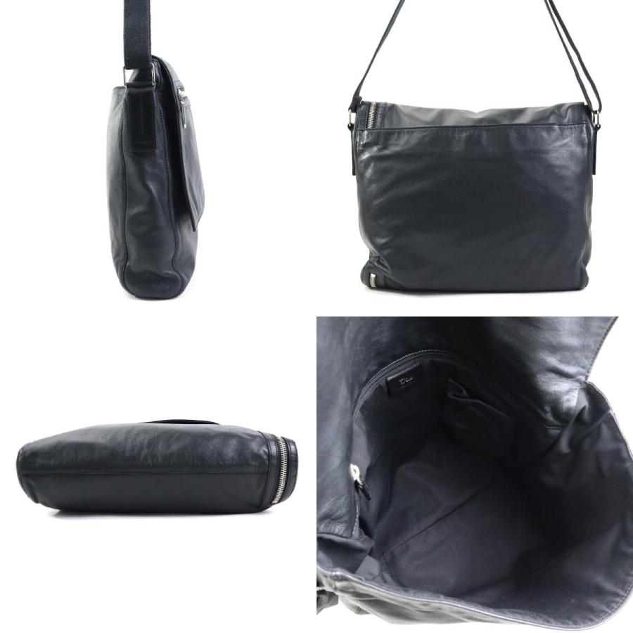 極美品　Dior Homme メンズ　ショルダーバッグ　サコッシュ　オールレザー 極美品 Dior Homme メンズ ショルダーバッグ サコッシュ オールレザー