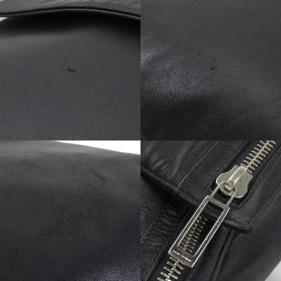 Dior HOMME ディオール オム DIOR ショルダーバッグ レザー ブラック