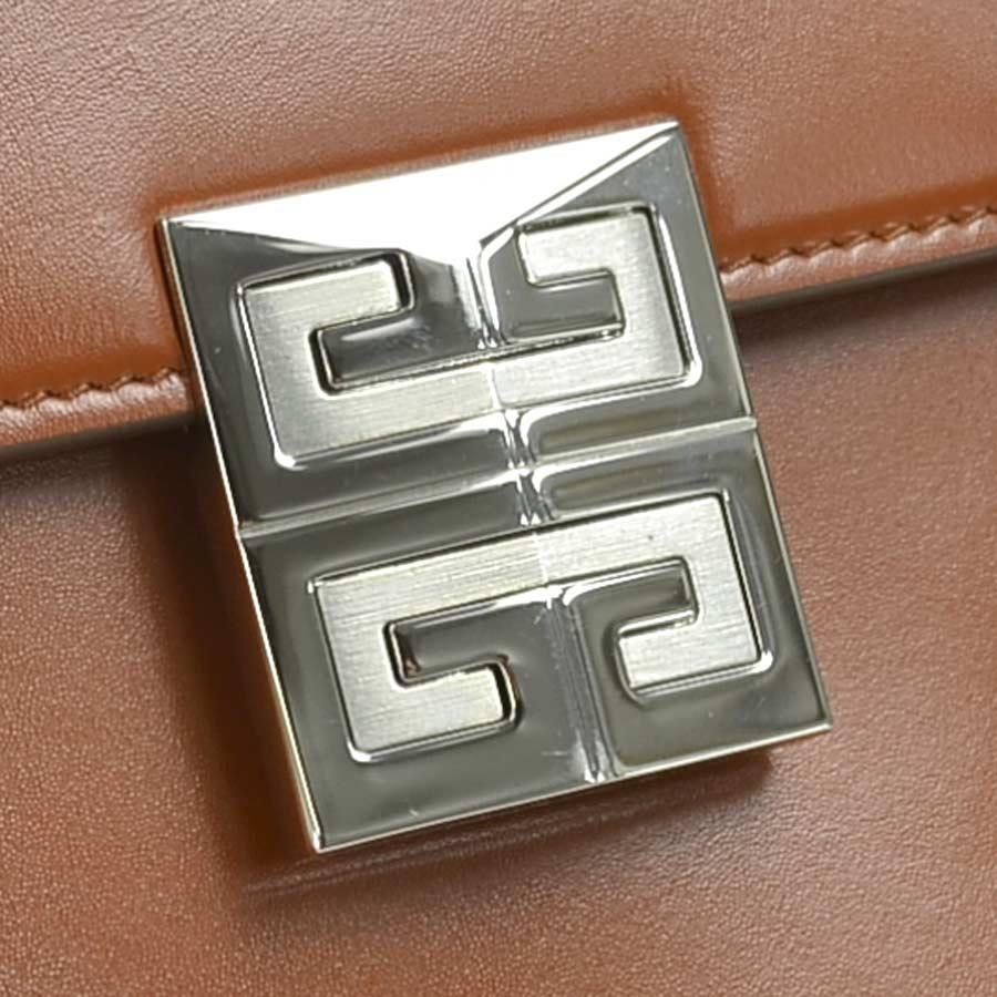 ジバンシィ GIVENCHY ショルダーバッグ レザー ブラウン