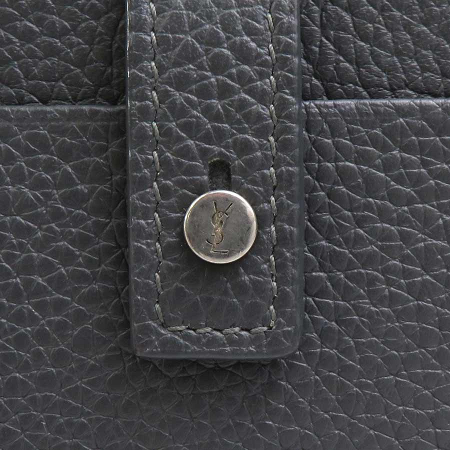 サンローラン SAINT LAURENT カードケース レザー グレー : ブランド