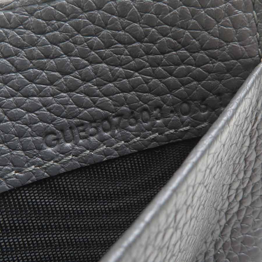 サンローラン SAINT LAURENT カードケース レザー グレー : ブランド