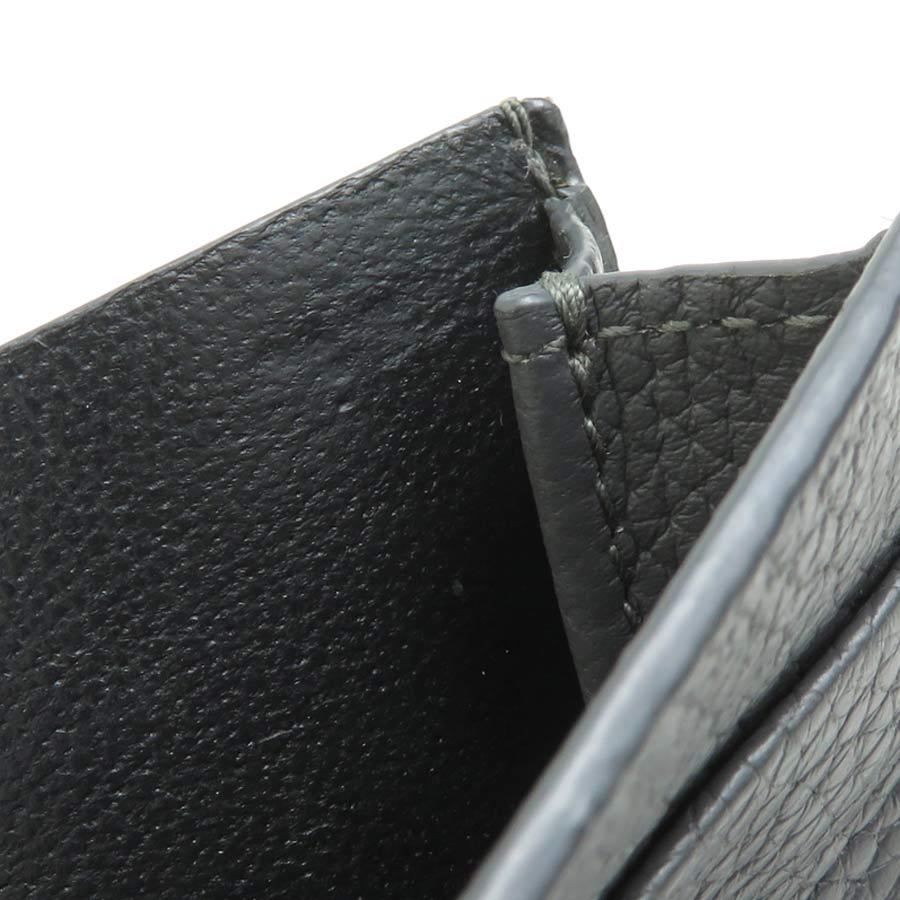 サンローラン SAINT LAURENT カードケース レザー グレー : ブランド