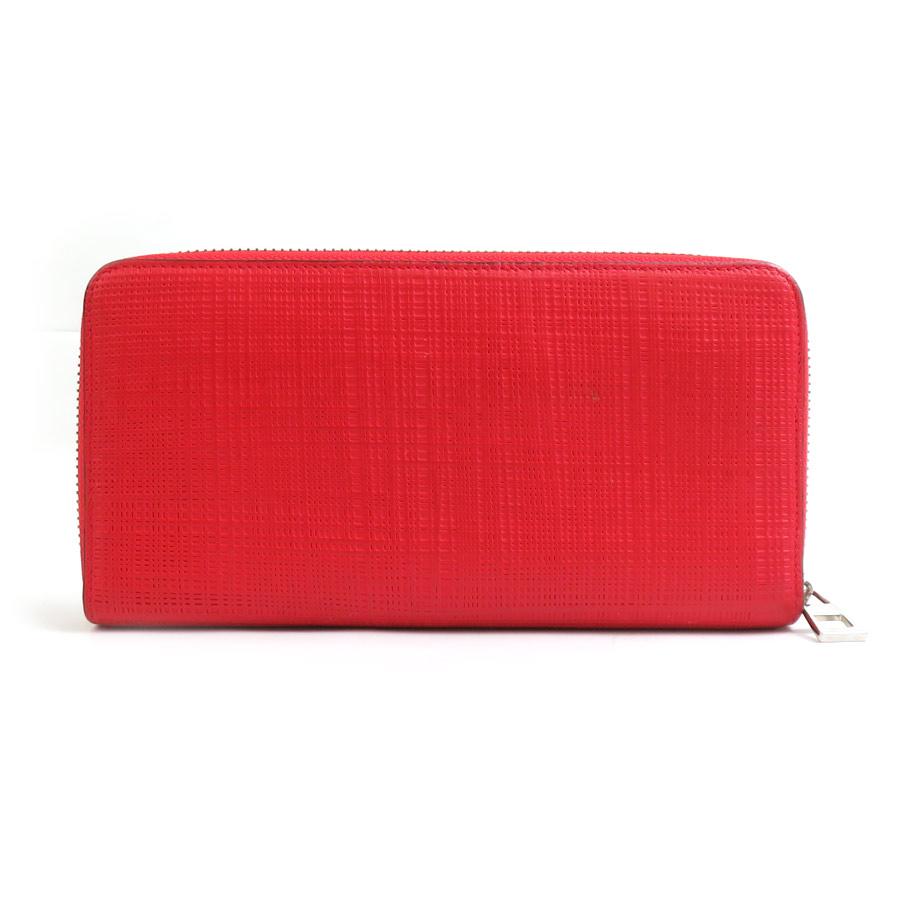LOEWE（ロエベ） ラウンドファスナー長財布 レザー レッド : ブランド