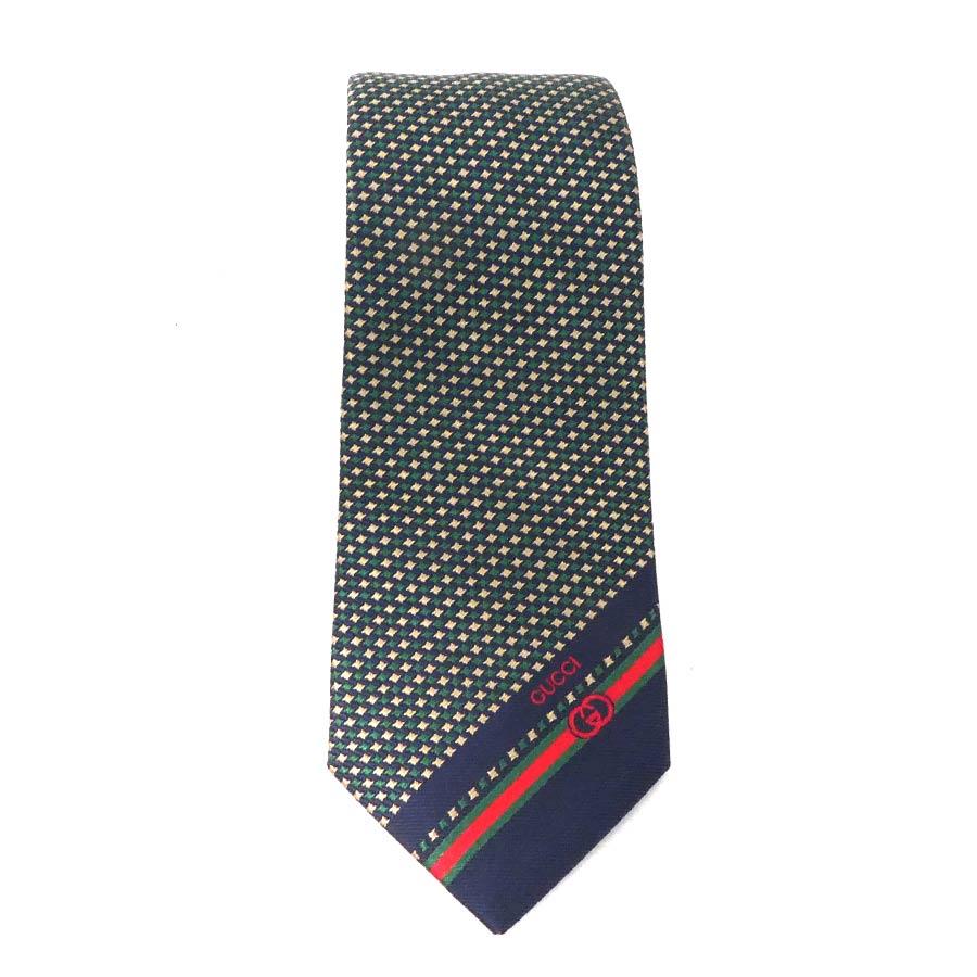 GUCCI（グッチ） ネクタイ シルク グリーン系 : ブランドバリュー