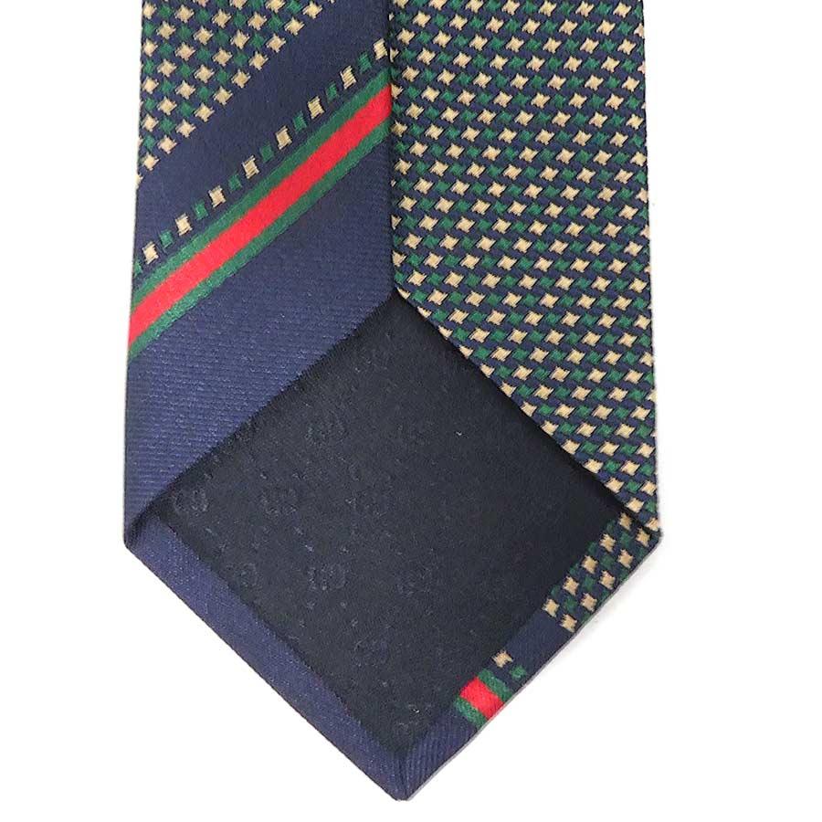 GUCCI（グッチ） ネクタイ シルク グリーン系 : ブランドバリュー