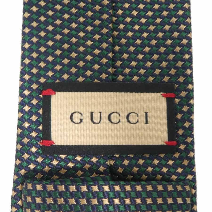 GUCCI（グッチ） ネクタイ シルク グリーン系 : ブランドバリュー