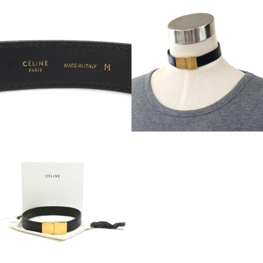 CELINE（セリーヌ） チョーカー レザー ブラック : ブランドバリュー