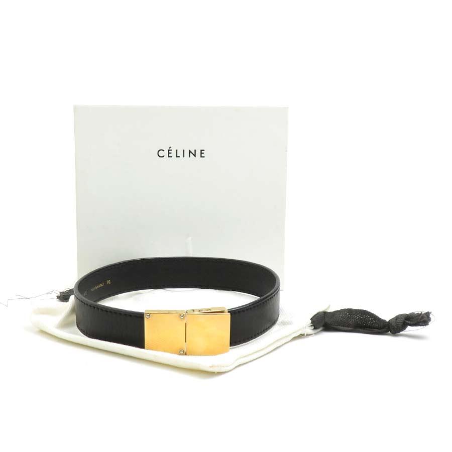 CELINE（セリーヌ） チョーカー レザー ブラック : ブランドバリュー