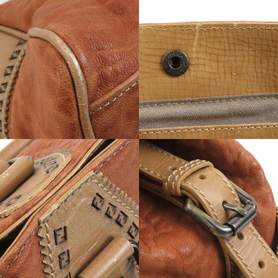 FENDI（フェンディ） ハンドバッグ レザー ブラウン : ブランド