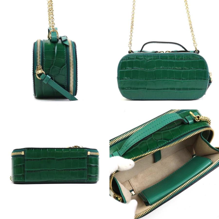 Chloe（クロエ） ショルダーバッグ 型押しレザー グリーン : ブランド