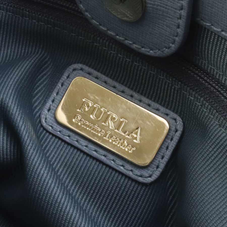 FURLA（フルラ） ハンドバッグ ショルダーバッグ レザー ブルー