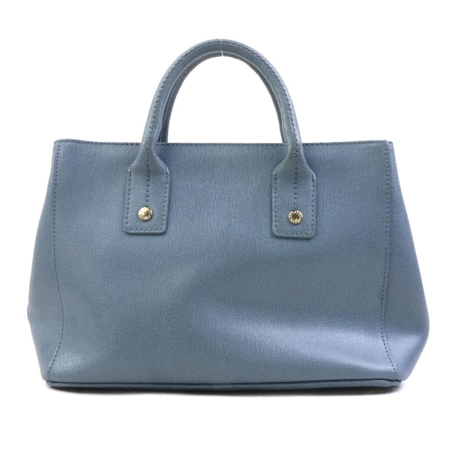 FURLA（フルラ） ハンドバッグ ショルダーバッグ レザー ブルー 